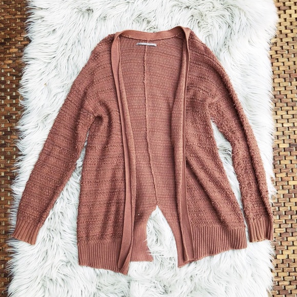 Rubbish Sweaters - Rubbish / Orange Rust Slit Sweater Cardigan